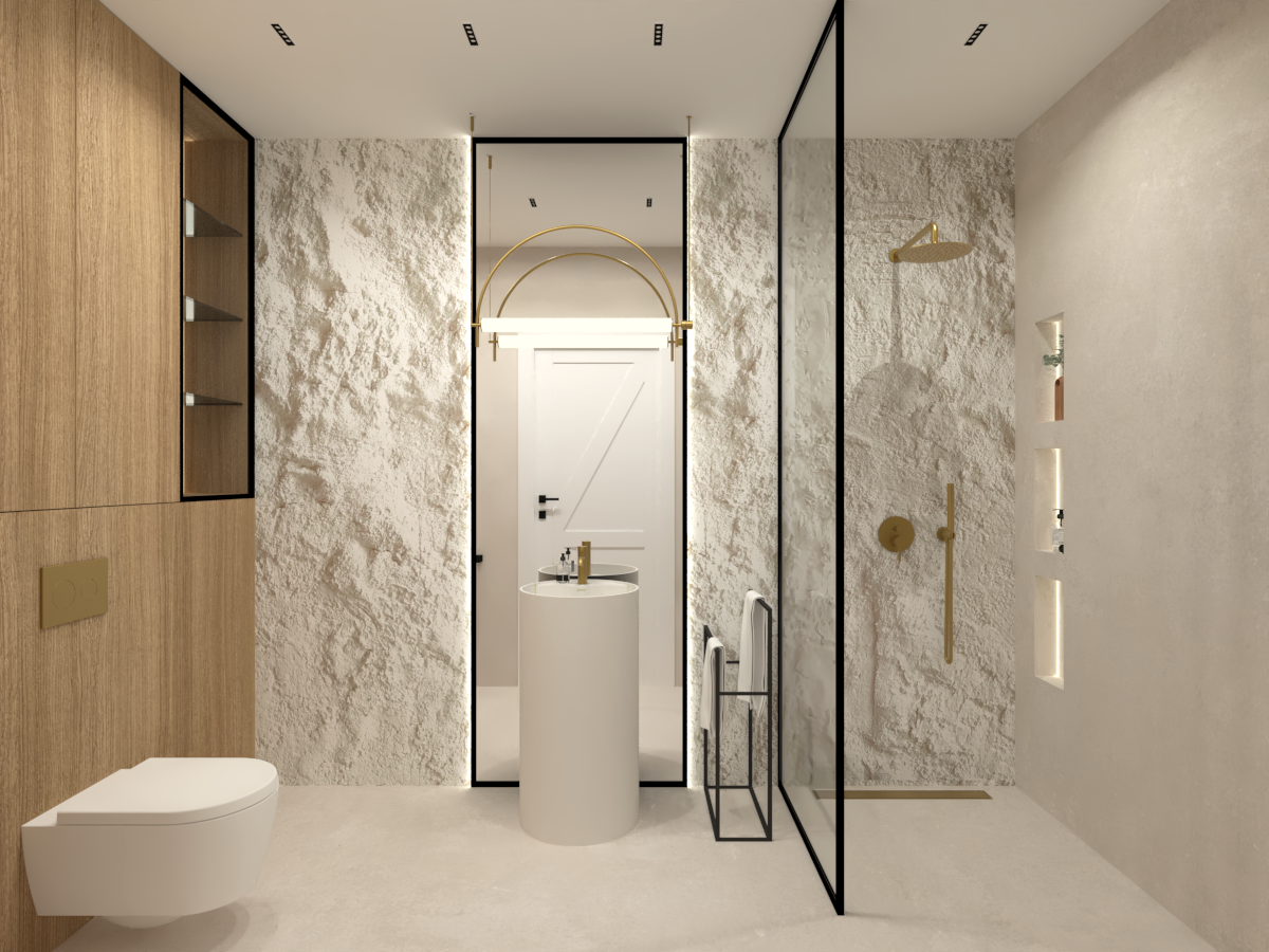 Projekt łazienki inspirowany naturą